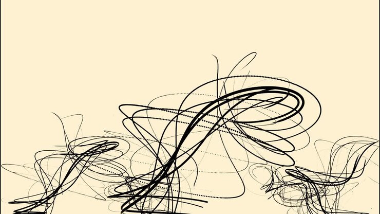 Abstract Swirls and Lines