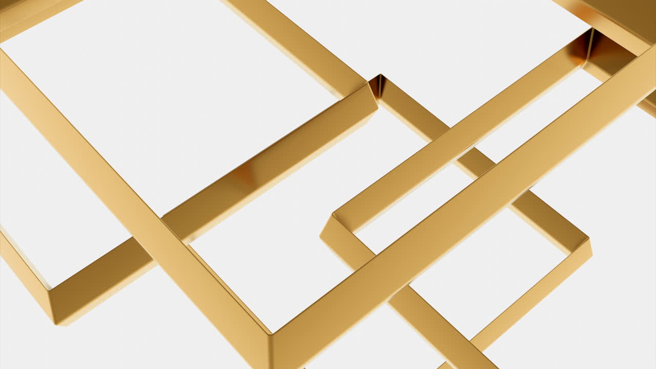 Gold Geometric Frames