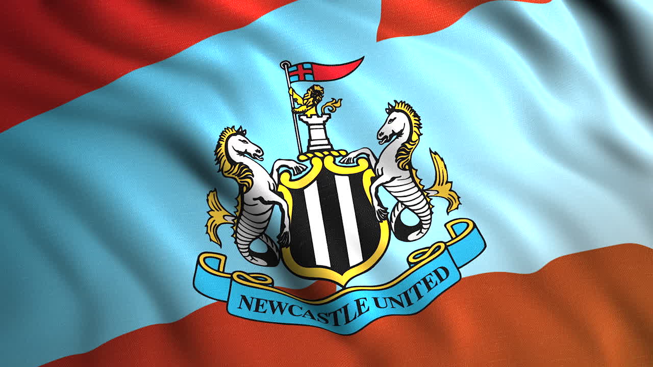 la bandera del club de fútbol newcastle united
