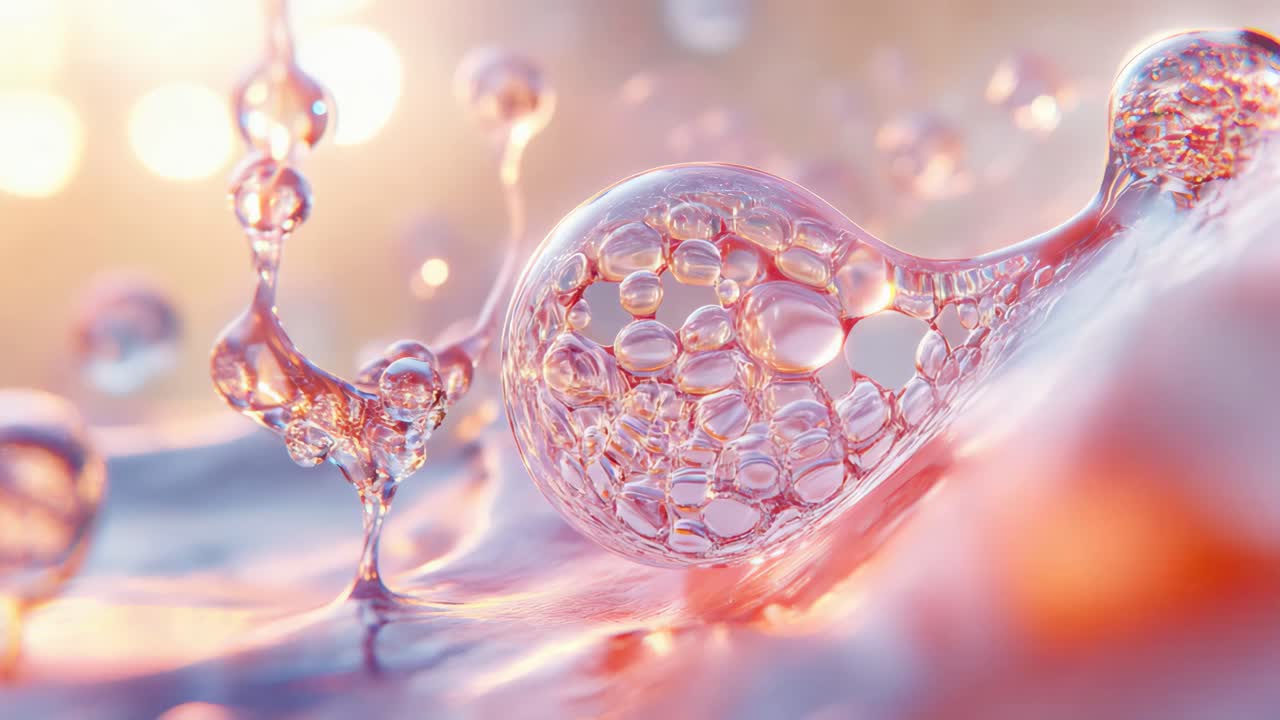 추상적인 물 거품