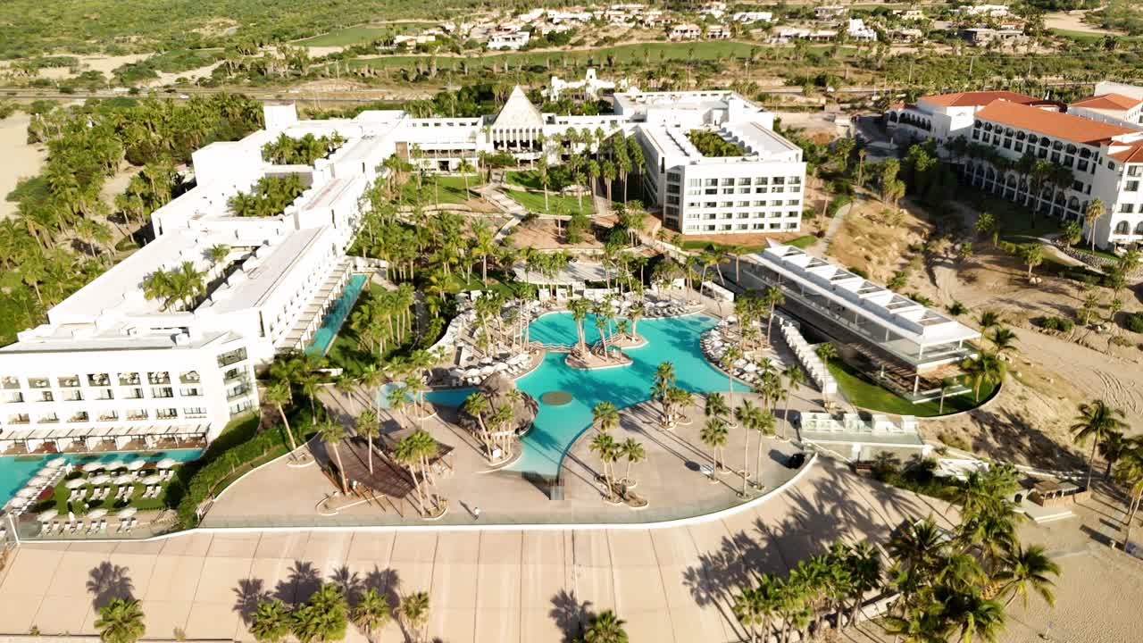 Paradisus Los Cabos Resort in Cabo San Lucas Mexico near San José del Cabo aerial view of the complete property.