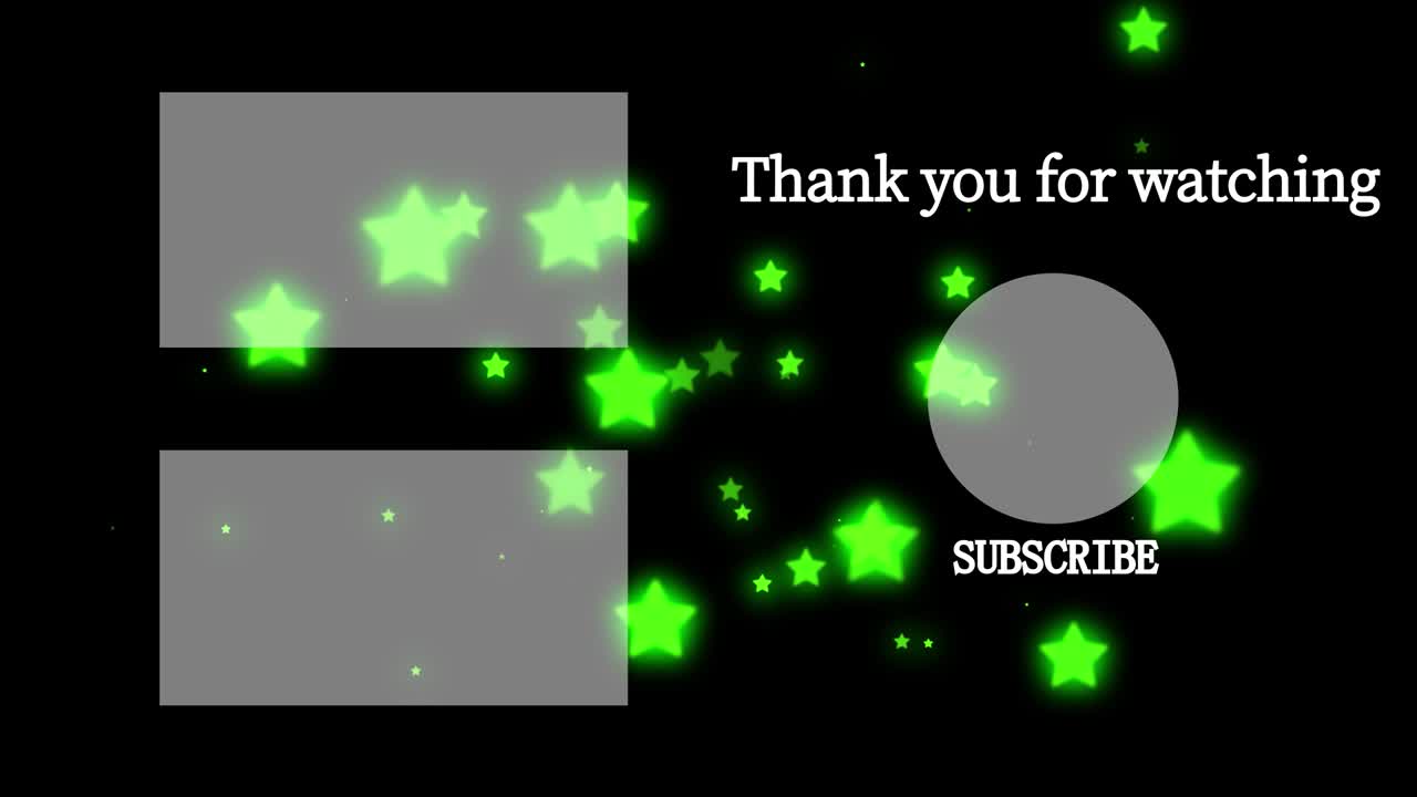 객체 조명 엔드 카드 엔딩 스크린 모션 그래픽