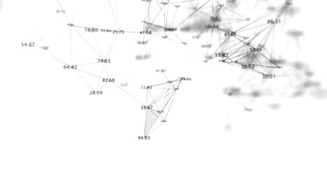 Simple Abstract Network Connections with Numbers.