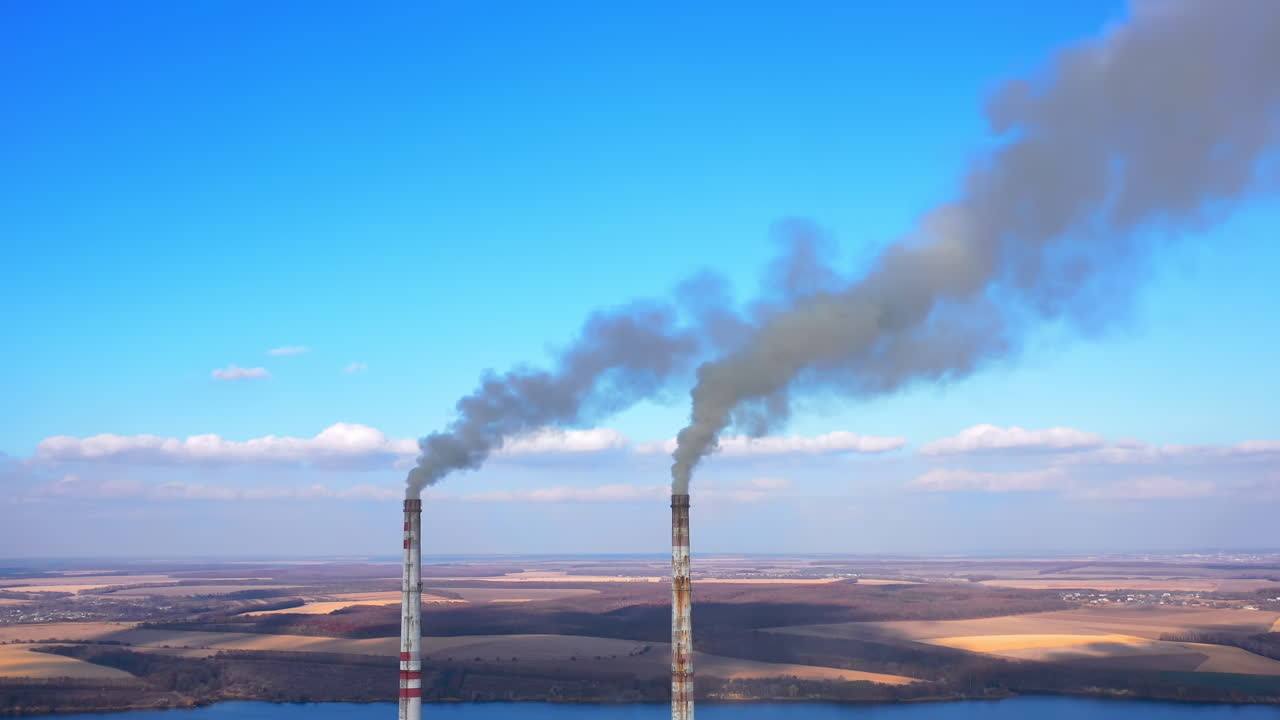 Top Industry Sources The World's Polluting Indust.. Pipes Pollute Industry Atmosphere With Smoke Ecology pollution