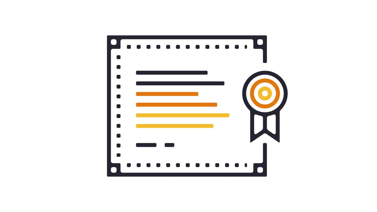 Certificate Icon Animation