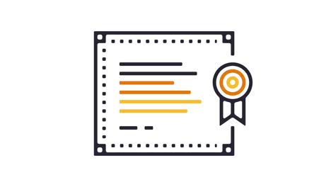 certificate icon animation