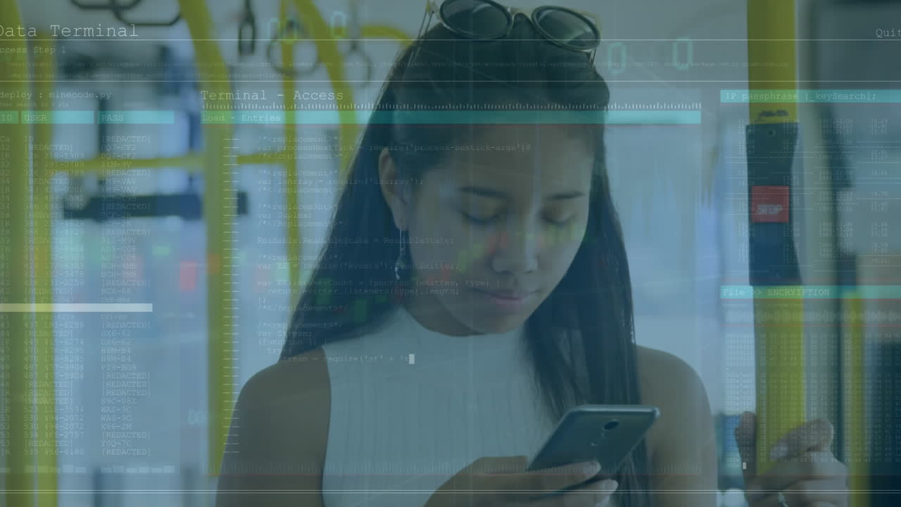 la adolescente está usando su teléfono móvil en el autobús.