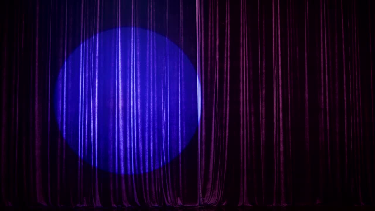 Stage Curtain With Spot