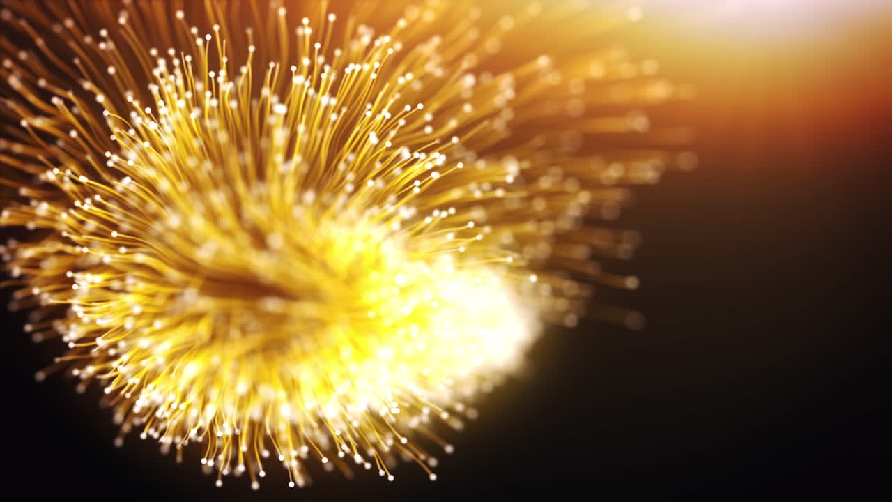 황금빛 폭발 추상적인 배경