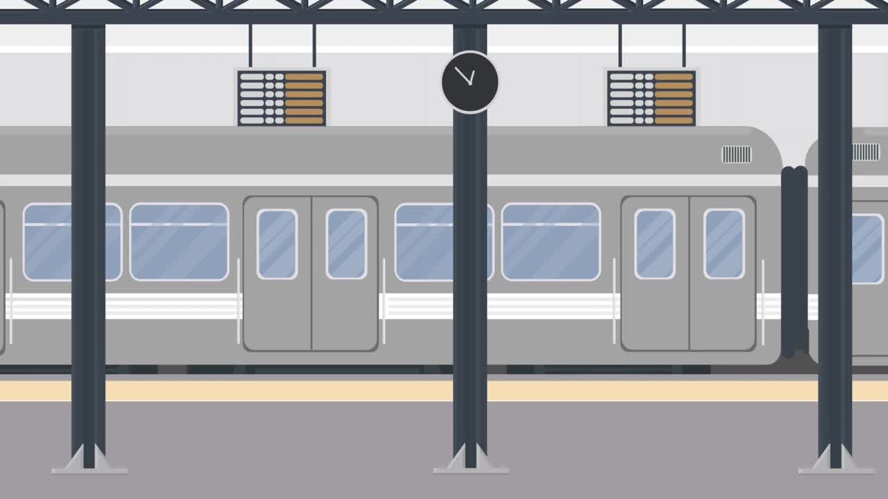 subway passenger train car at railway station train station