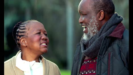 Happy-couple-talking-in-the-countryside