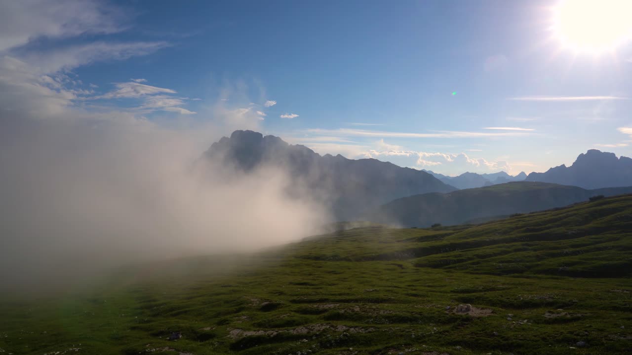 parque natural nacional de tre cime en los alpes dolomitas. la hermosa naturaleza de italia.