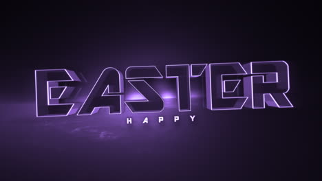 Monochrome-Happy-Easter-on-purple-gradient