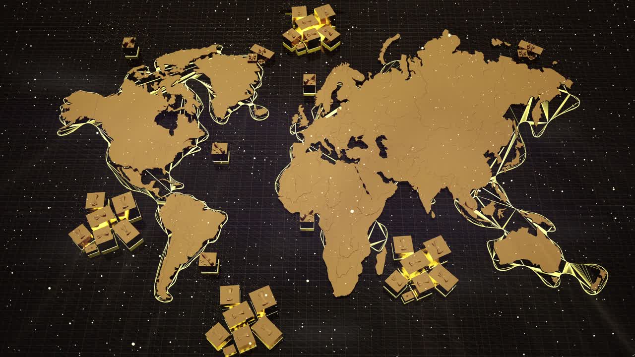 Rete Globale di Consegna Regali, Mappa del Mondo