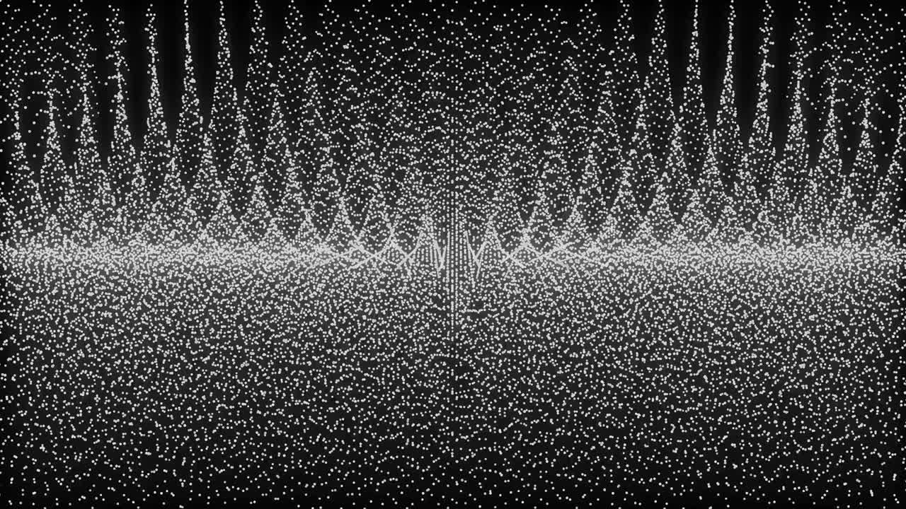 patrón de forma de punto de color blanco animación gráficos de movimiento