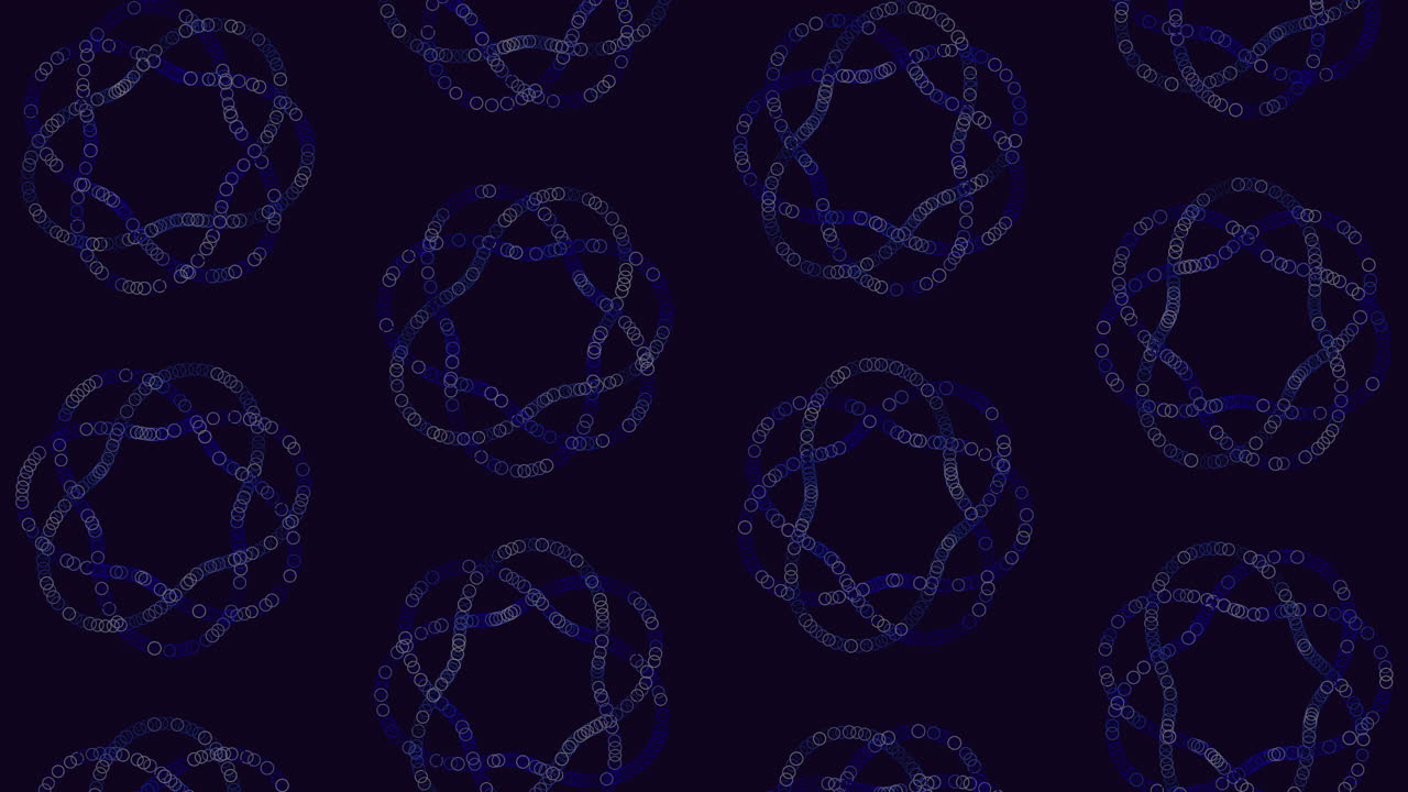 힌 원, 매혹적인 파란색과 검은색 패턴