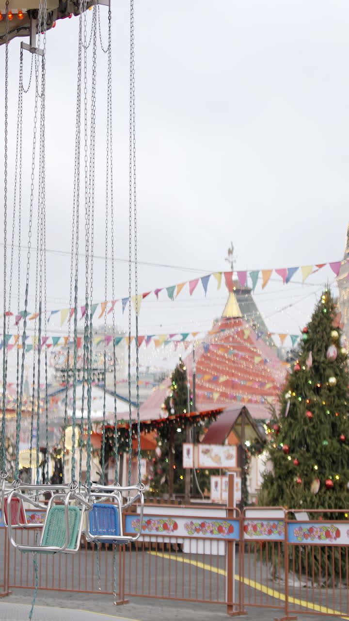 Carousel at a Christmas Market