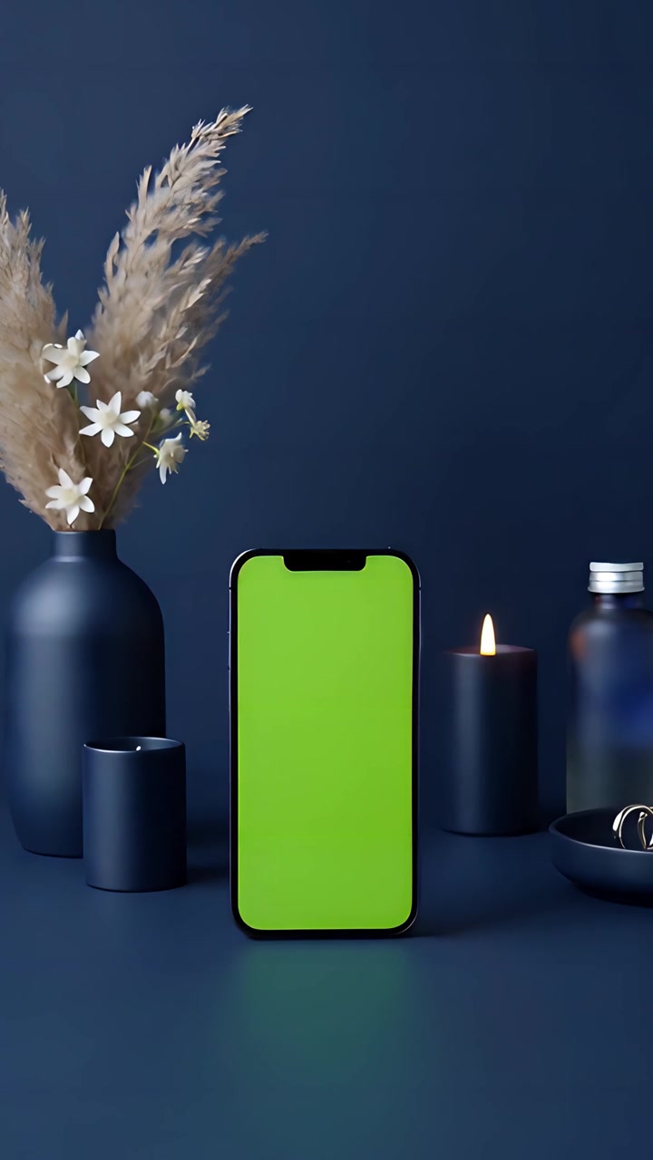 Teléfono con Pantalla Verde 4K