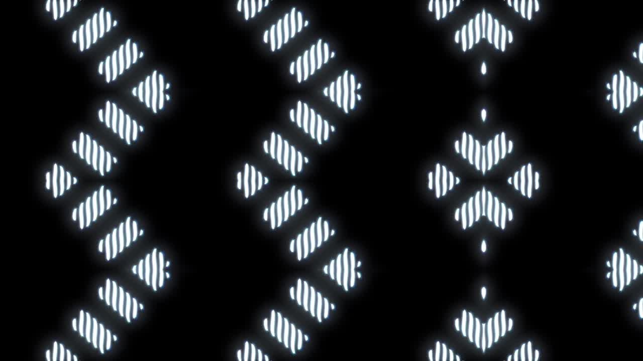 Abstract Neon Geometric Pattern