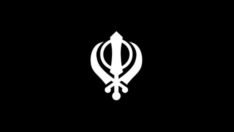 sikh khanda icon animation