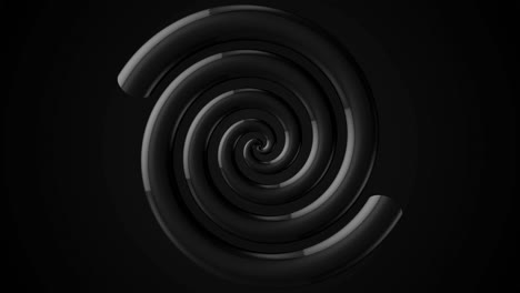 abstract black spiral pattern