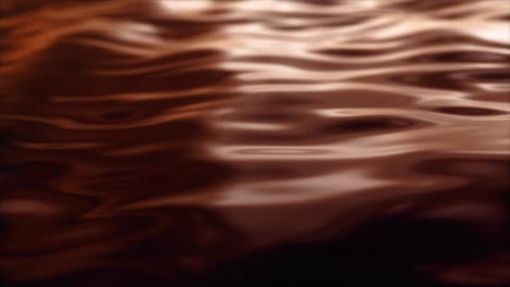 the surface of liquid chocolate