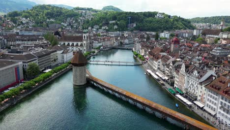 una vista aérea de lucerna, suiza