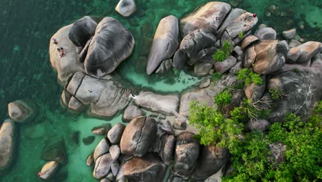 aerial-top-down-of-granite-boulder-coastline-on