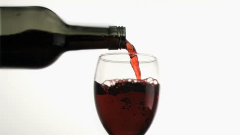 red wine poured in super slow motion