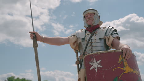 Roman Legionary in Reenactment