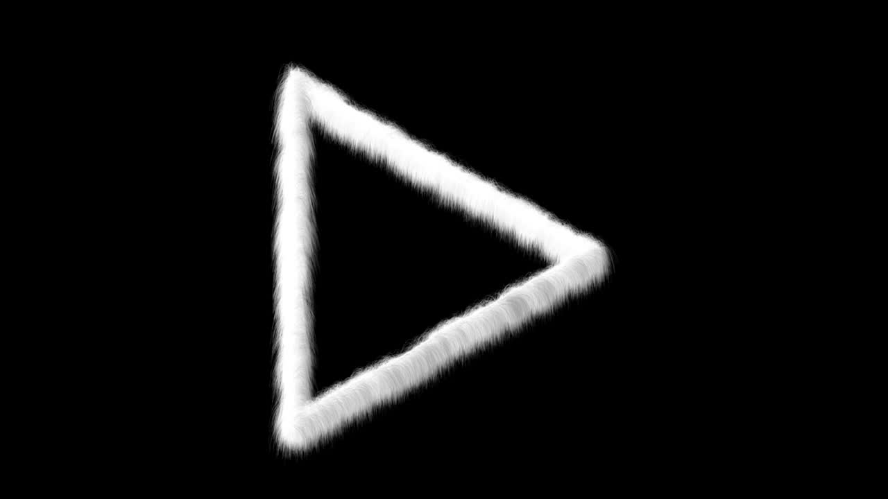 Plush Frame - Triangle, frame for media on alpha