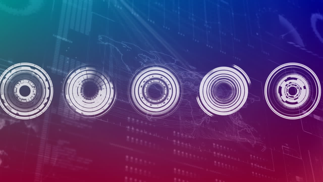 Rotating circles illustrations