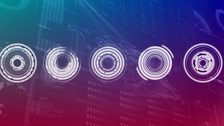 Rotating circles illustrations