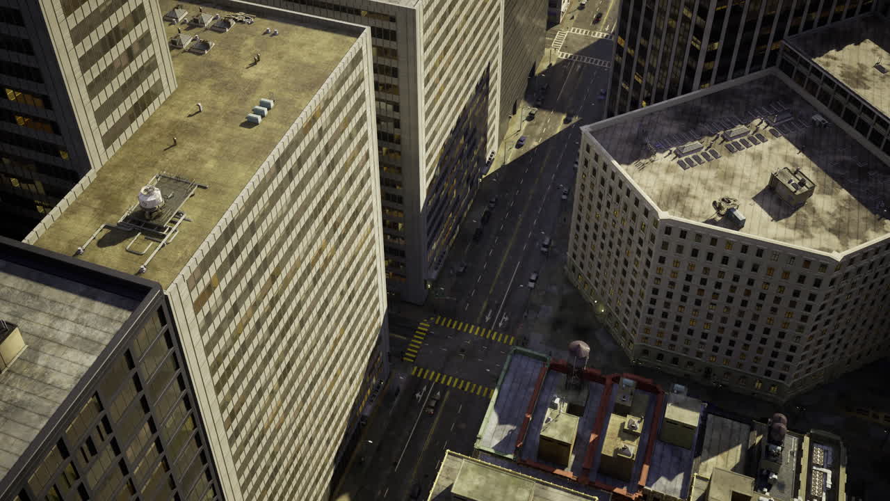 Perspectiva urbana desde la azotea que muestra calles concurridas y arquitectura de la ciudad