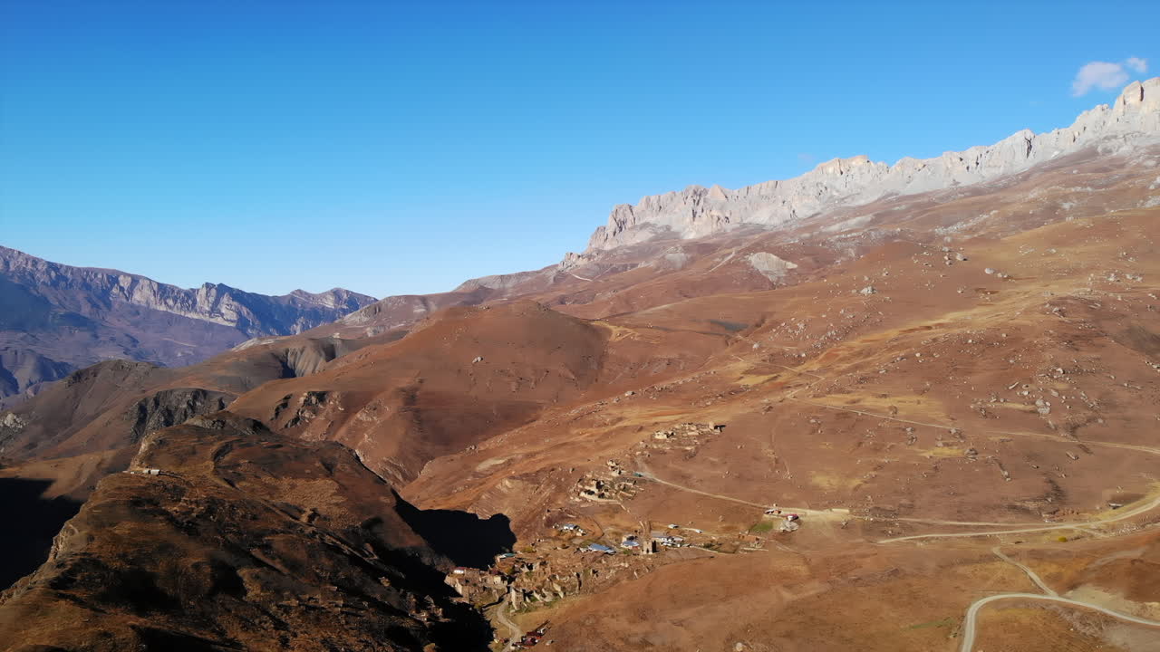Mountain Range Landscape with Clear Sky