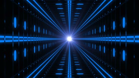 blue background technology tunnel