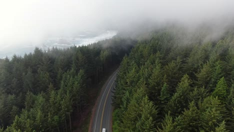 cloudy day on the coast of oregon