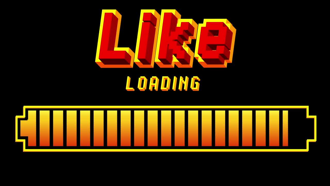 Like text with Loading, Downloading, Uploading Bar Indicator.