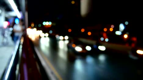 borrosidad de las luces de tráfico nocturnas, fondo abstracto