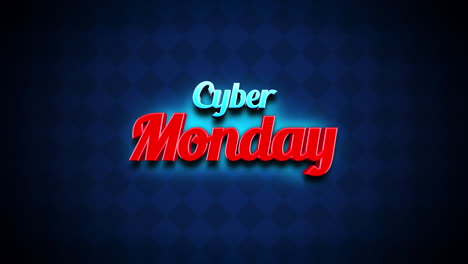 Geometrische-Angebote:-Cyber-Mondays-Cartoon-Text-Auf-Digitalem-Mosaik