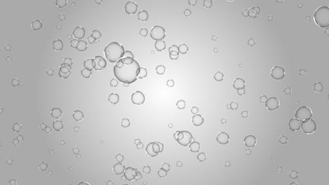 beautiful appearance of champagne water air bubbles glass clean white 4k 3d green screen loop animation.