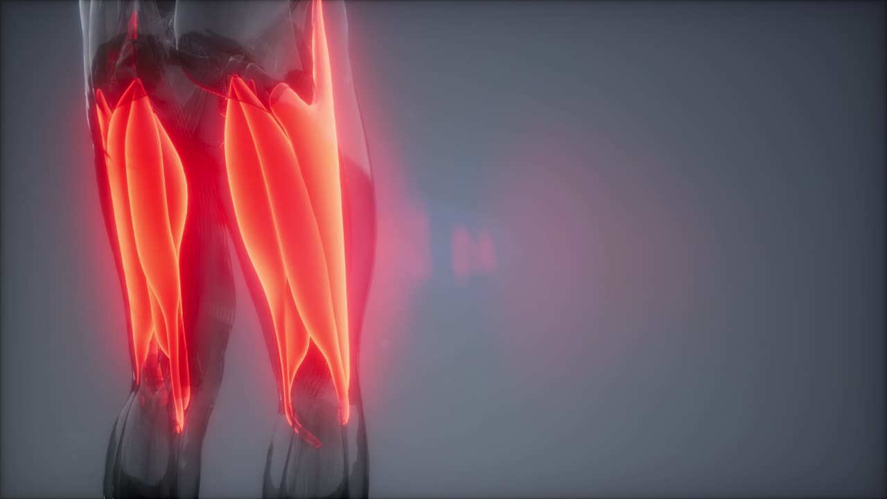 선택된 근육 해부학 지도