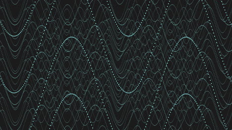 ilusión patrón de ondas abstractas con brillos de arco iris de neón en la galaxia oscura