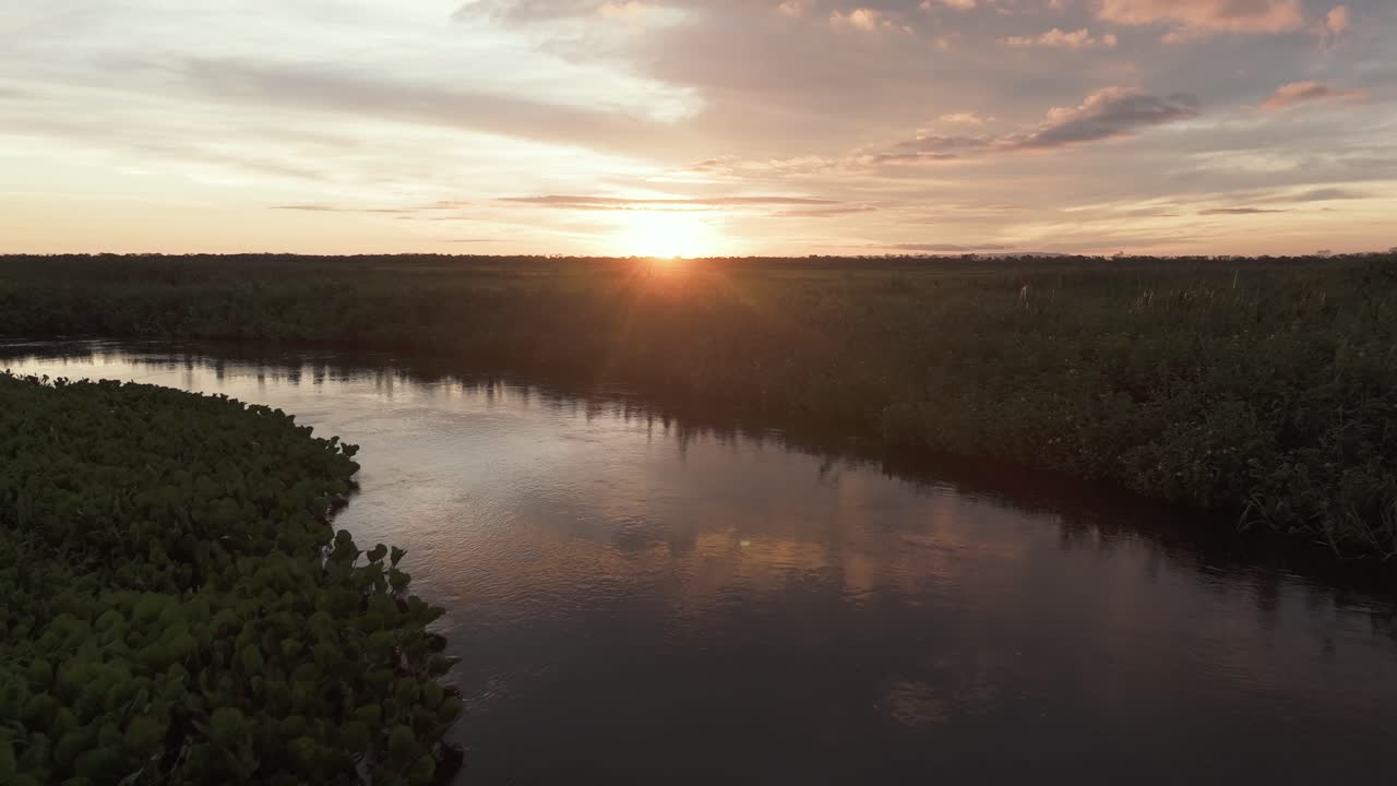 Sunset in the Pantanal, home of the largest Jaguar population in the world
