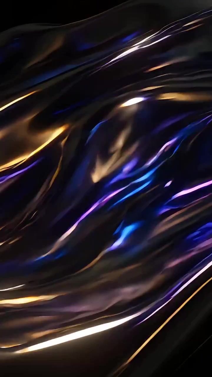 Abstrakt Metalliske Bølger Baggrund 4K