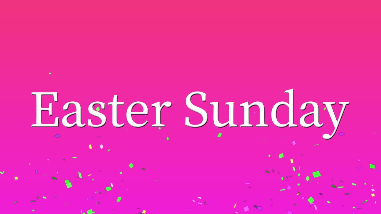 Domenica di Pasqua evento animazione testo motion graphics