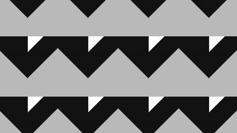 graphic pattern in black and white with stroboscopic and hypnotic effect, while increasing in size and then reducing it.