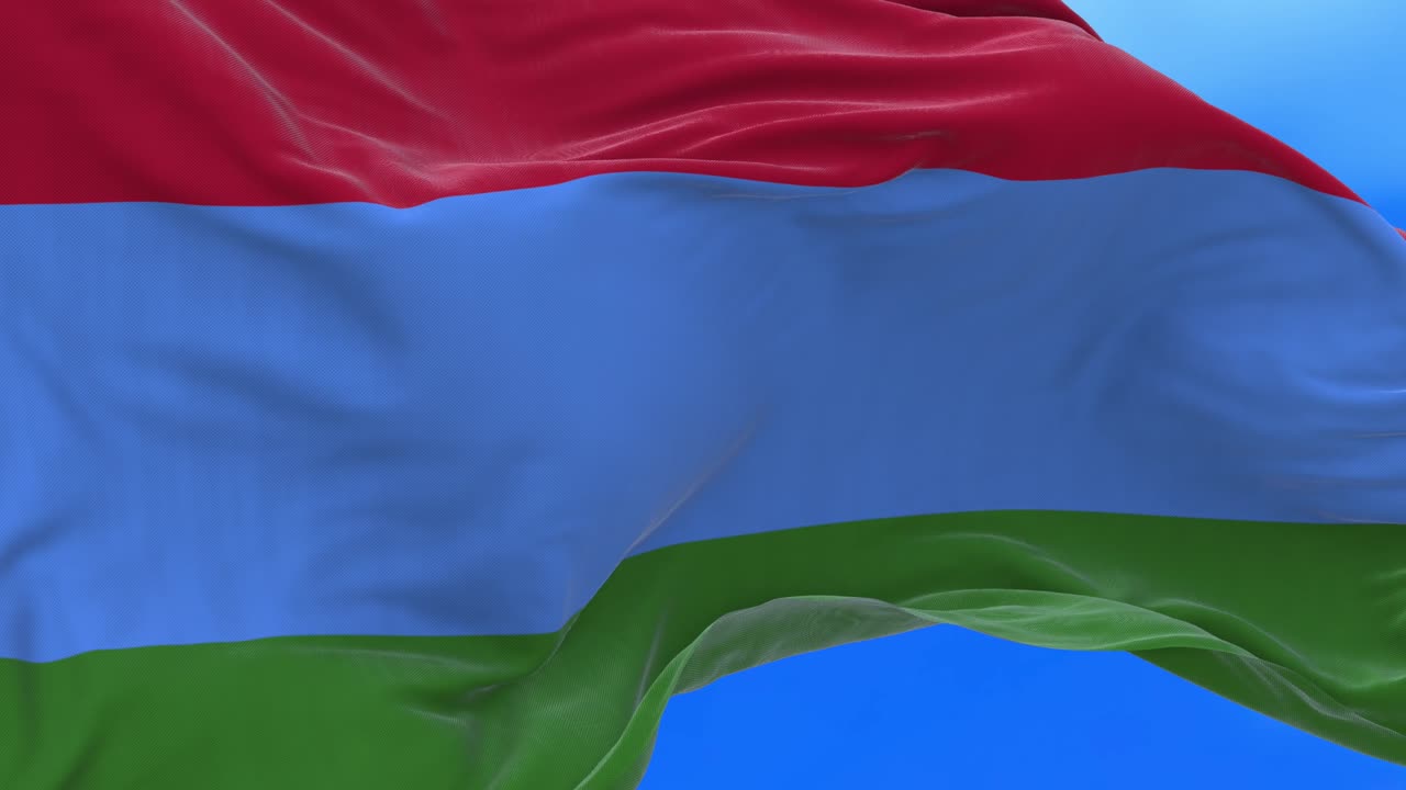 Seamless loop Republic of Karelian flag.