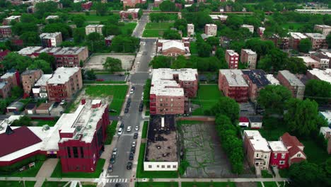 south side chicago aerial in the summer 2023