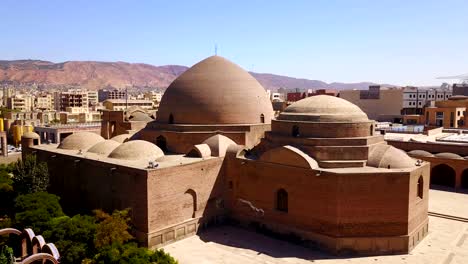 the blue mosque is a famous historic mosque, tabriz, iran